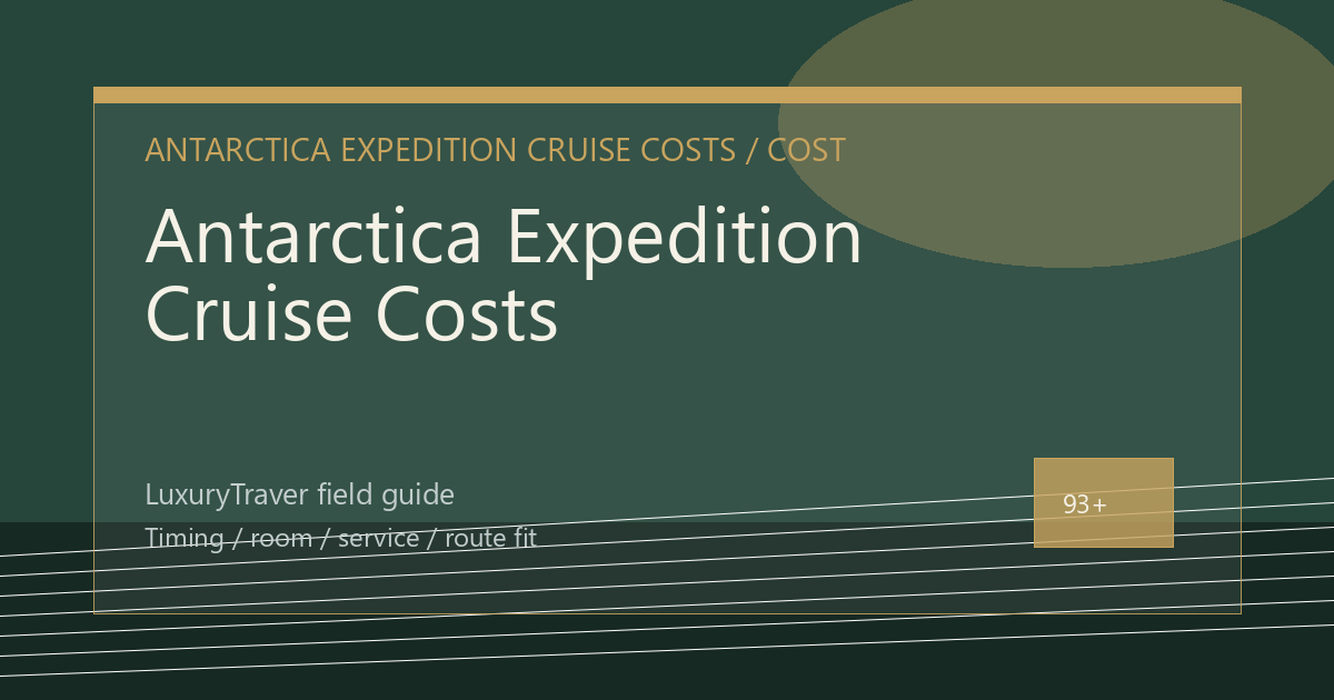 Antarctica Expedition Cruise Costs: When the Suite Works luxury travel editorial thumbnail
