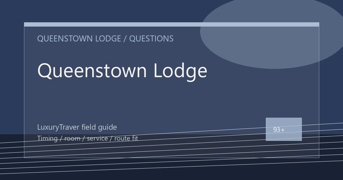 Queenstown Lodge: Winery Drives Questions to Ask